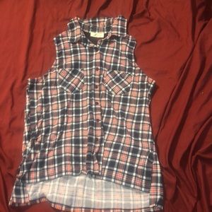 Cute Women’s flannel tank with 2 packets